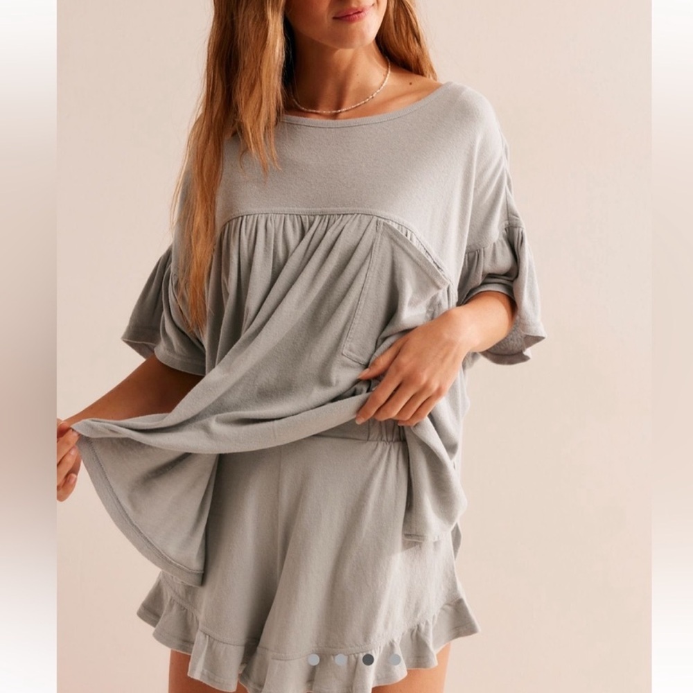 Free People Ocean Pier Cotton-Linen Set